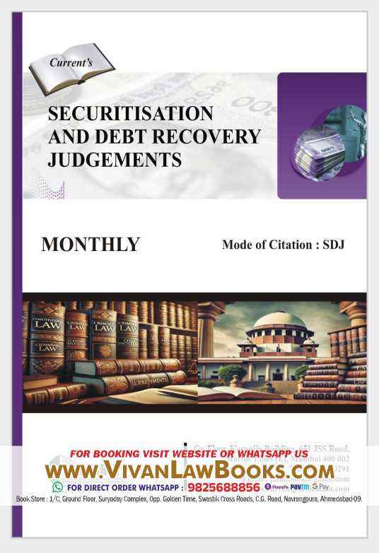 Securitisation and Debt Recovery Judgements - in English - Latest 2026
