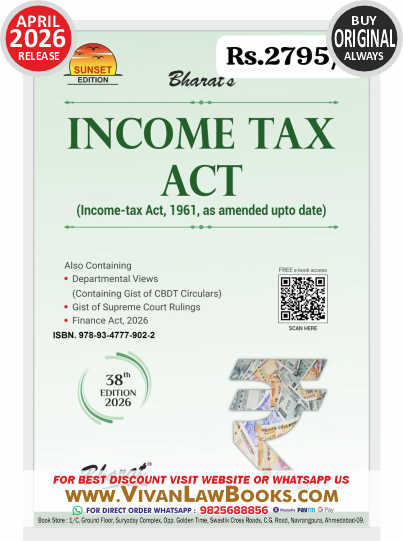 Bharat's NEW INCOME TAX ACT 1961 as amended upto date - New 38th Edition 2026