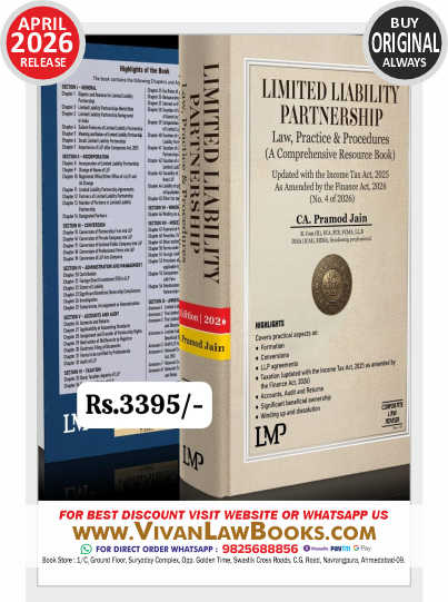 LLP - Limited Liability Partnership - Law Practice & Procedures by CA Pramod Jain - New April 2026 Release by LMP Corporate Law Adviser