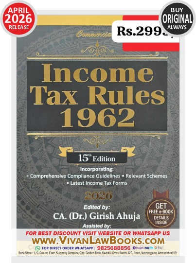 New Income Tax Rules 1962 - New 15th Edition 2026 by CA Dr Girish Ahuja Commercial