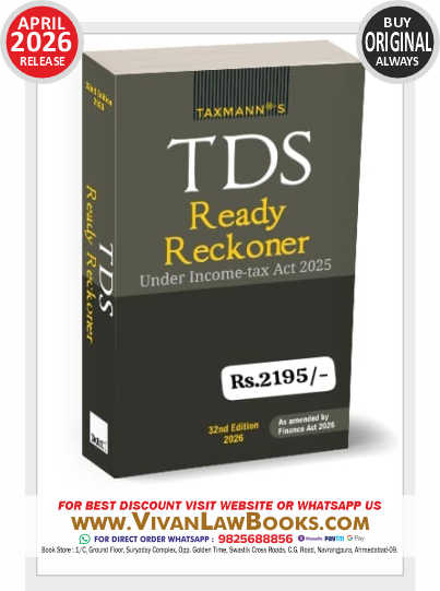 TDS Ready Reckoner under Income Tax Act 2025 - New 32nd April 2026 Edition by Taxmann