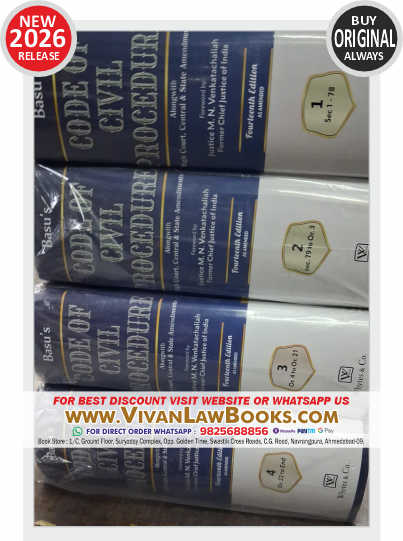 Basu's CPC - CODE OF CIVIL PROCEDURE Along with High COurt, Central & State Amendment in 4 Volume - New Latest 2026 Edition Whytes & Co