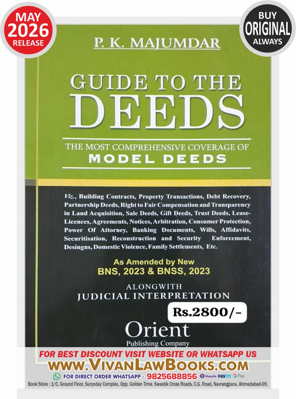 Guide to the DEEDS with Model Deeds As Amended by BNS BNSS - New May 2026 Release by Orient