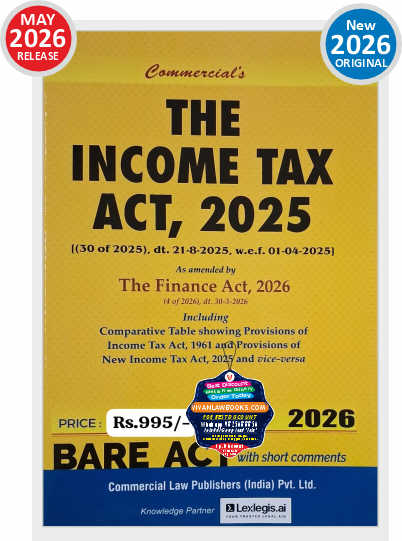 The Income Tax Act 2025 (Amended by The Finance Act 2026) - BARE ACT - New 2026 Commercial